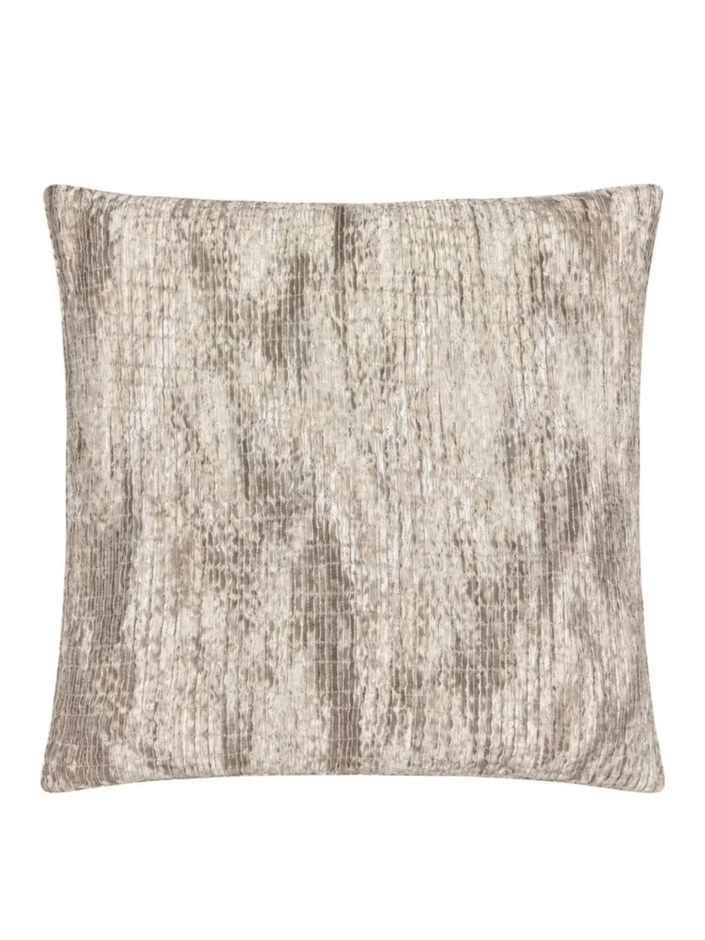Hotel Collection Distressed Chevron Euro Sham 26x26 Beige Ivory Pillow J757